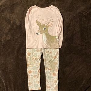 Sparkly winter tee and leggings